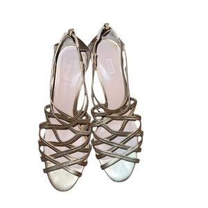 Glint Gold Leather Sandals Size 11 M